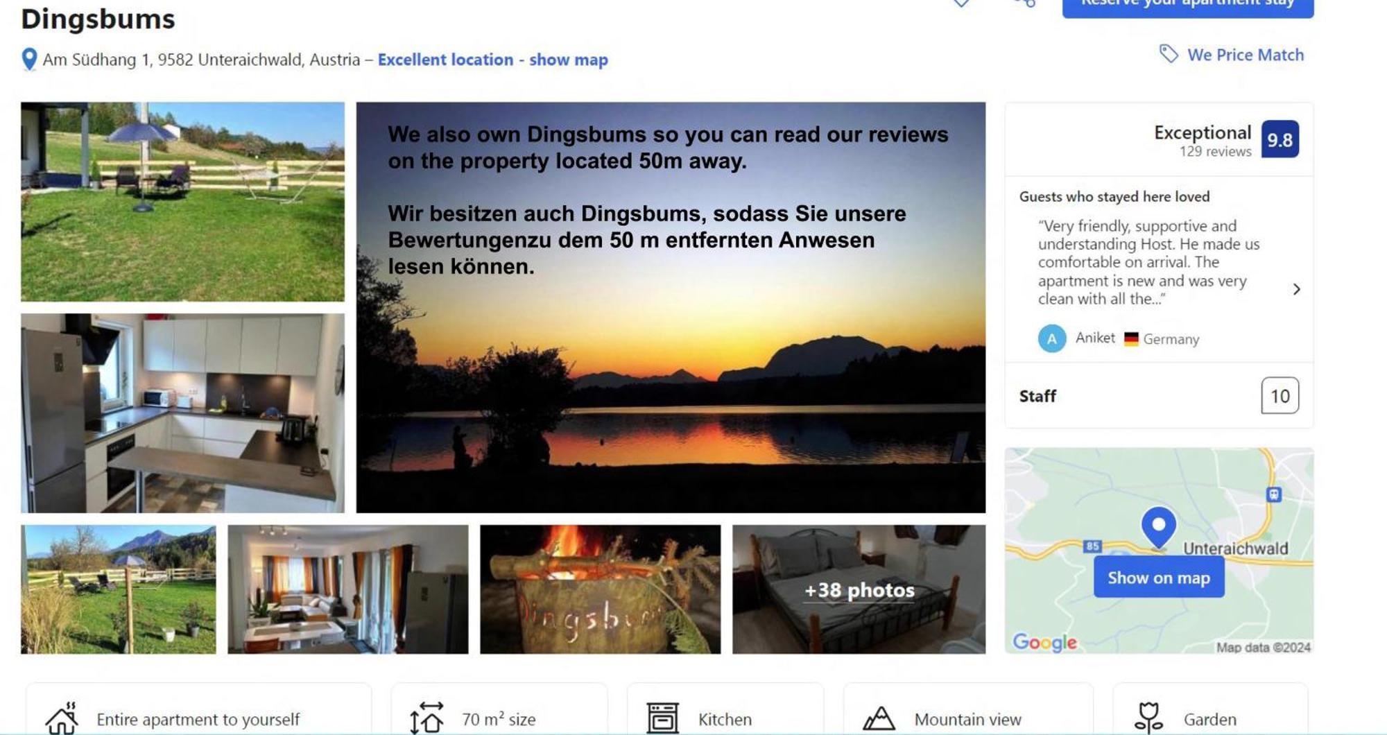 Ferienwohnung Ding Ding Unteraichwald Exterior foto